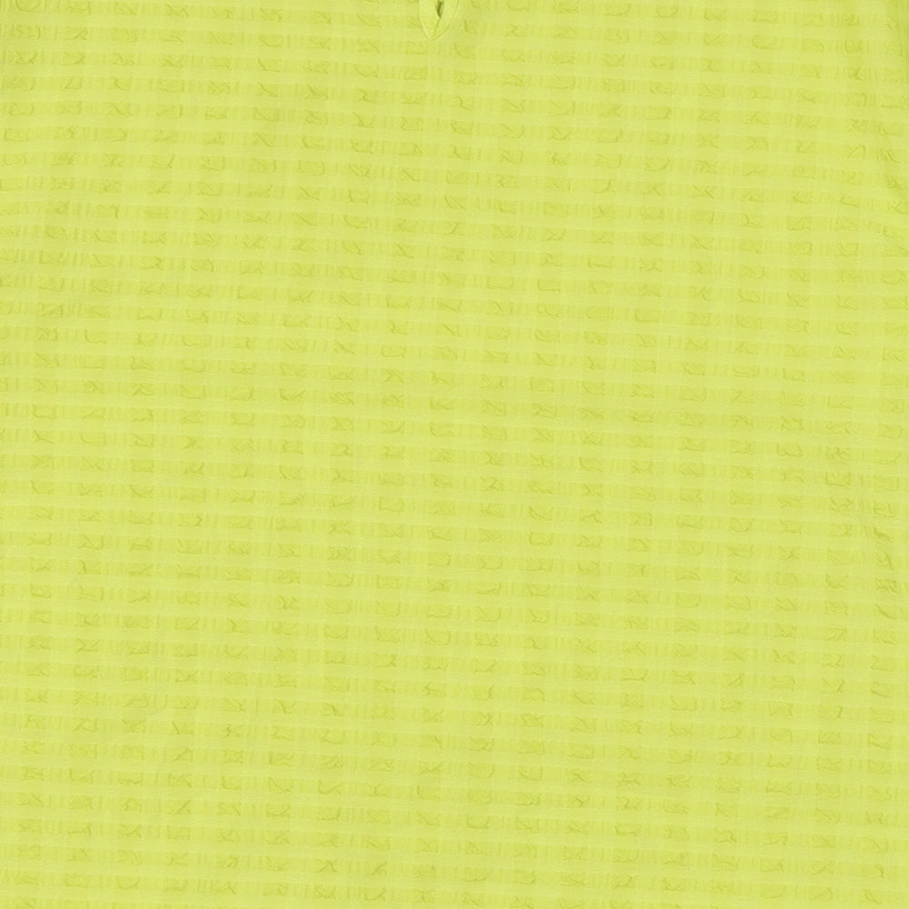 Marks and Spencer Womens Green Polyester Basic Blouse Size 16 Round Neck
