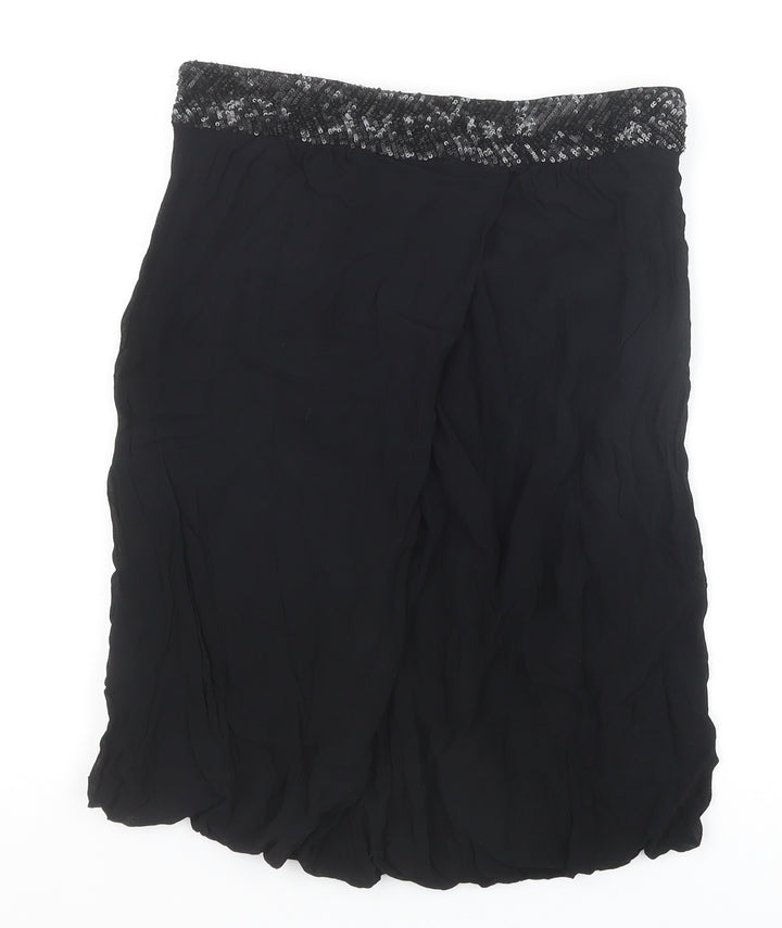 French Connection Womens Black Viscose Straight & Pencil Skirt Size 6