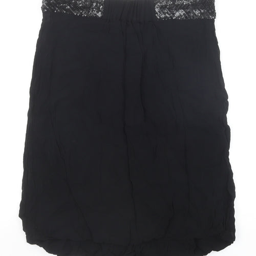 French Connection Womens Black Viscose Straight & Pencil Skirt Size 6