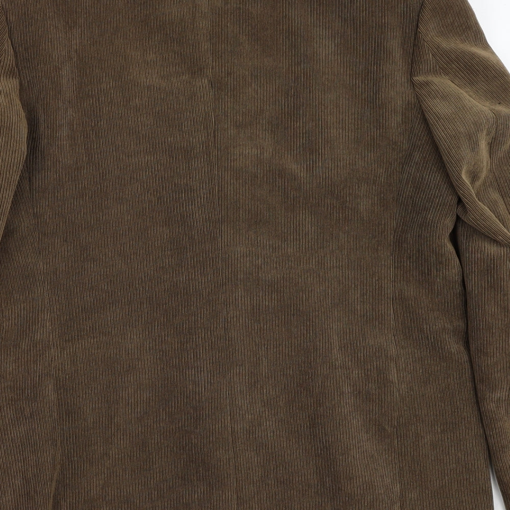 Ignite Mens Brown Cotton Jacket Blazer Size XL Regular