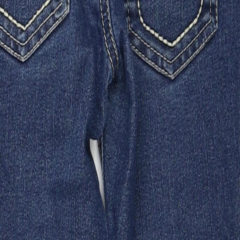 Jasper Conran Girls Blue Cotton Skinny Jeans Size 5 Years Regular Zip