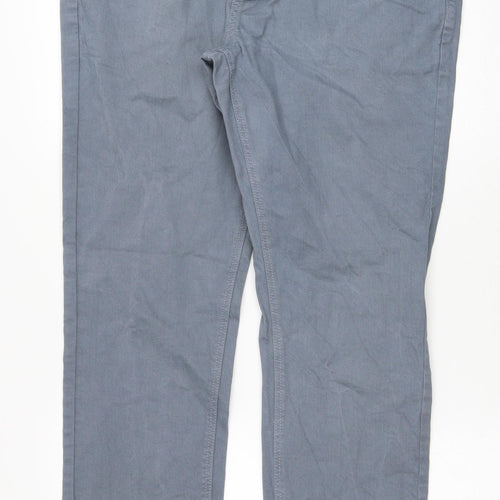 NEXT Mens Blue Cotton Straight Jeans Size 34 in L31 in Regular Zip