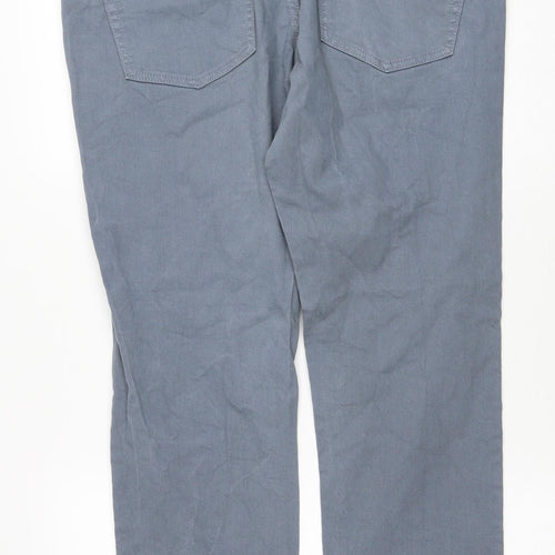 NEXT Mens Blue Cotton Straight Jeans Size 34 in L31 in Regular Zip
