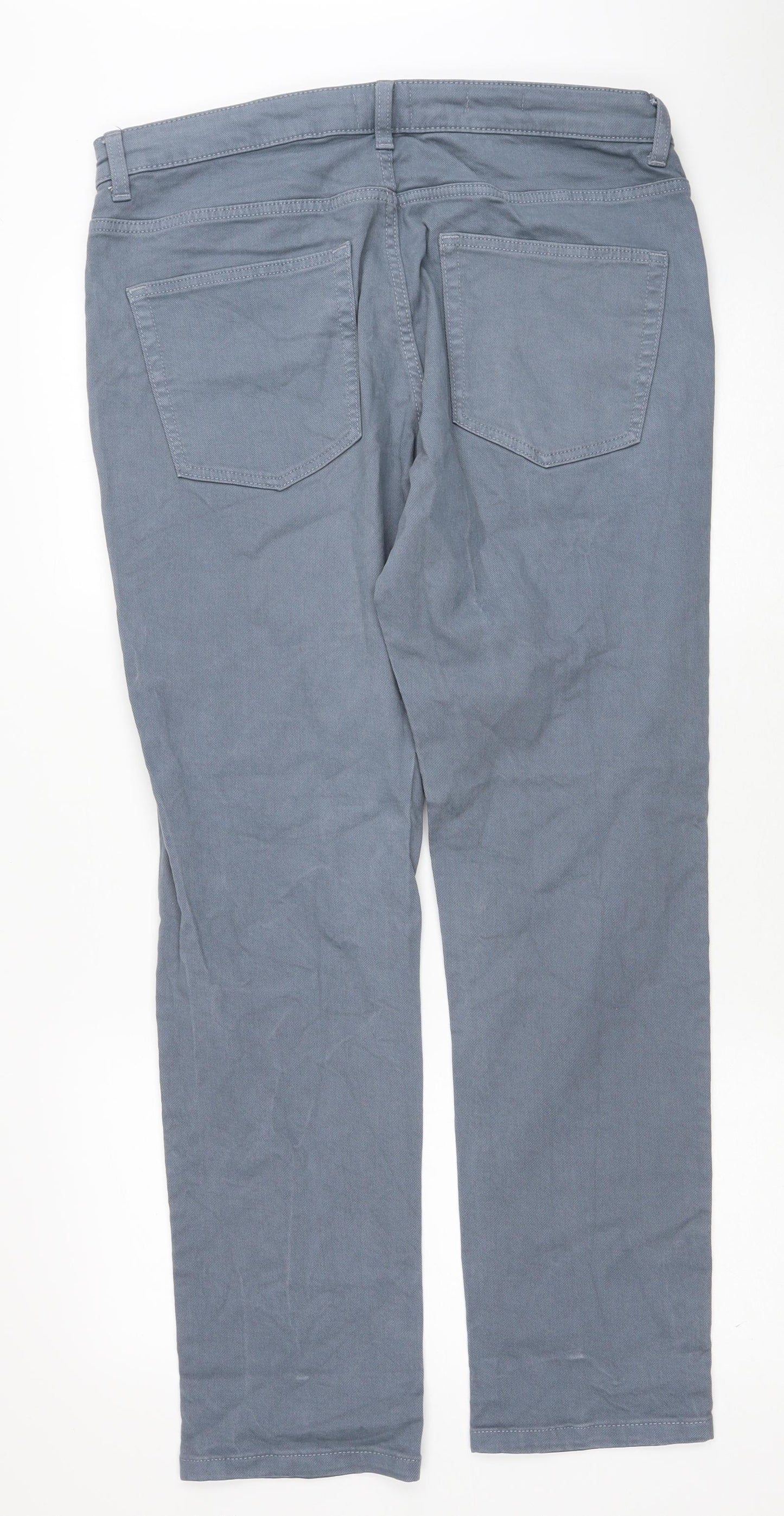 NEXT Mens Blue Cotton Straight Jeans Size 34 in L31 in Regular Zip