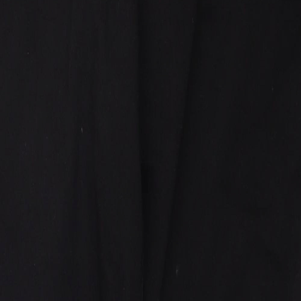 Marks and Spencer Womens Black Cotton Skinny Jeans Size 16 Regular Zip