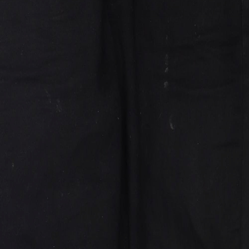 Marks and Spencer Womens Black Cotton Skinny Jeans Size 10 Regular Zip