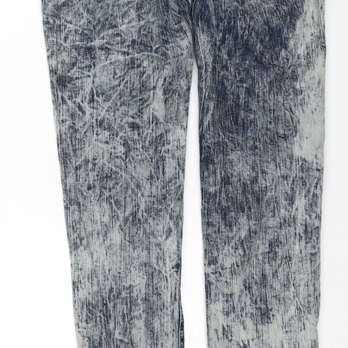 My Christy Womens Blue Cotton Skinny Jeans Size M Regular Zip