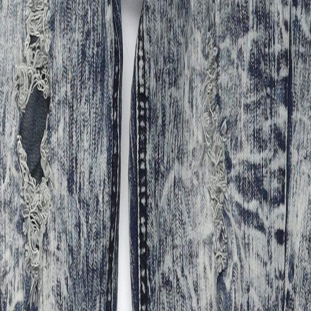 My Christy Womens Blue Cotton Skinny Jeans Size M Regular Zip