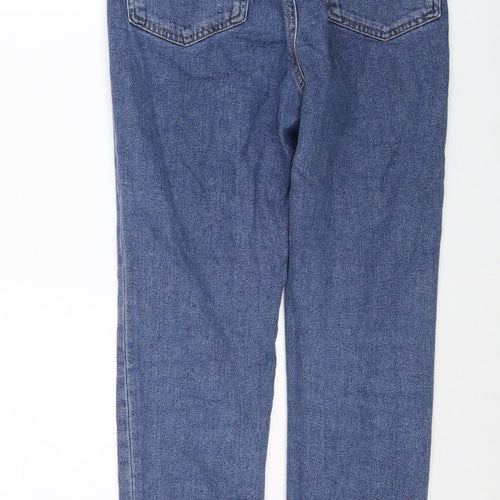 ASOS Womens Blue Cotton Straight Jeans Size 26 in L30 in Regular Zip