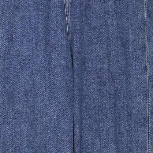 ASOS Womens Blue Cotton Straight Jeans Size 26 in L30 in Regular Zip