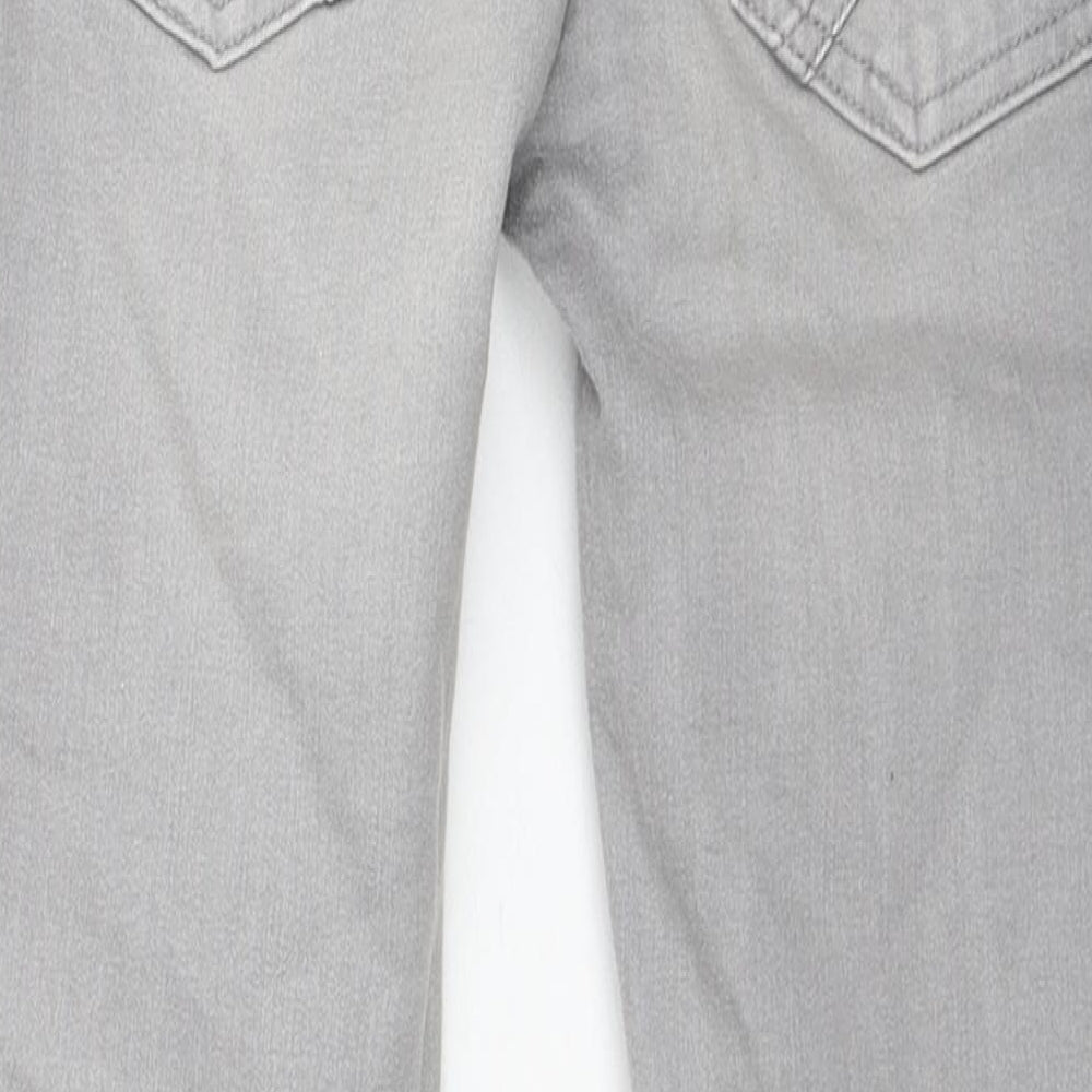 NEXT Boys Grey Cotton Straight Jeans Size 10 Years Regular Pullover
