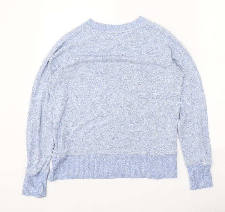 NEXT Womens Blue Round Neck Viscose Pullover Jumper Size 8