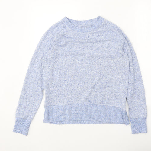 NEXT Womens Blue Round Neck Viscose Pullover Jumper Size 8