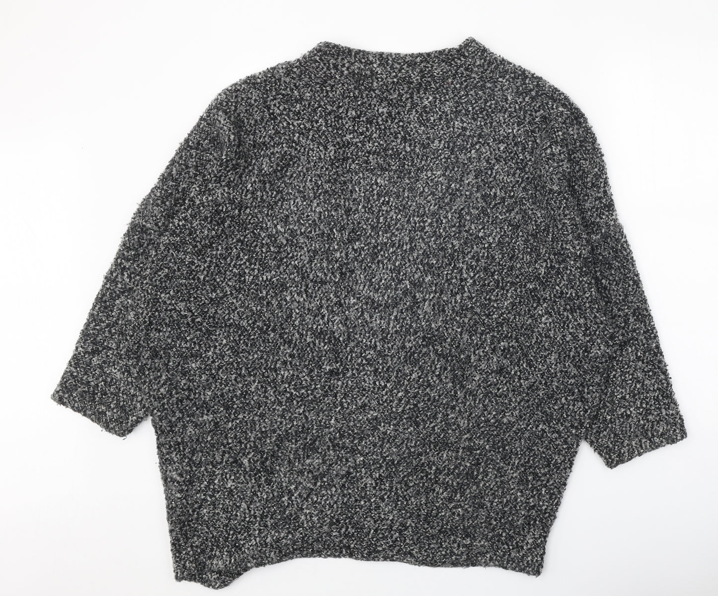 Atmosphere Womens Grey V-Neck Acrylic Cardigan Jumper Size 16
