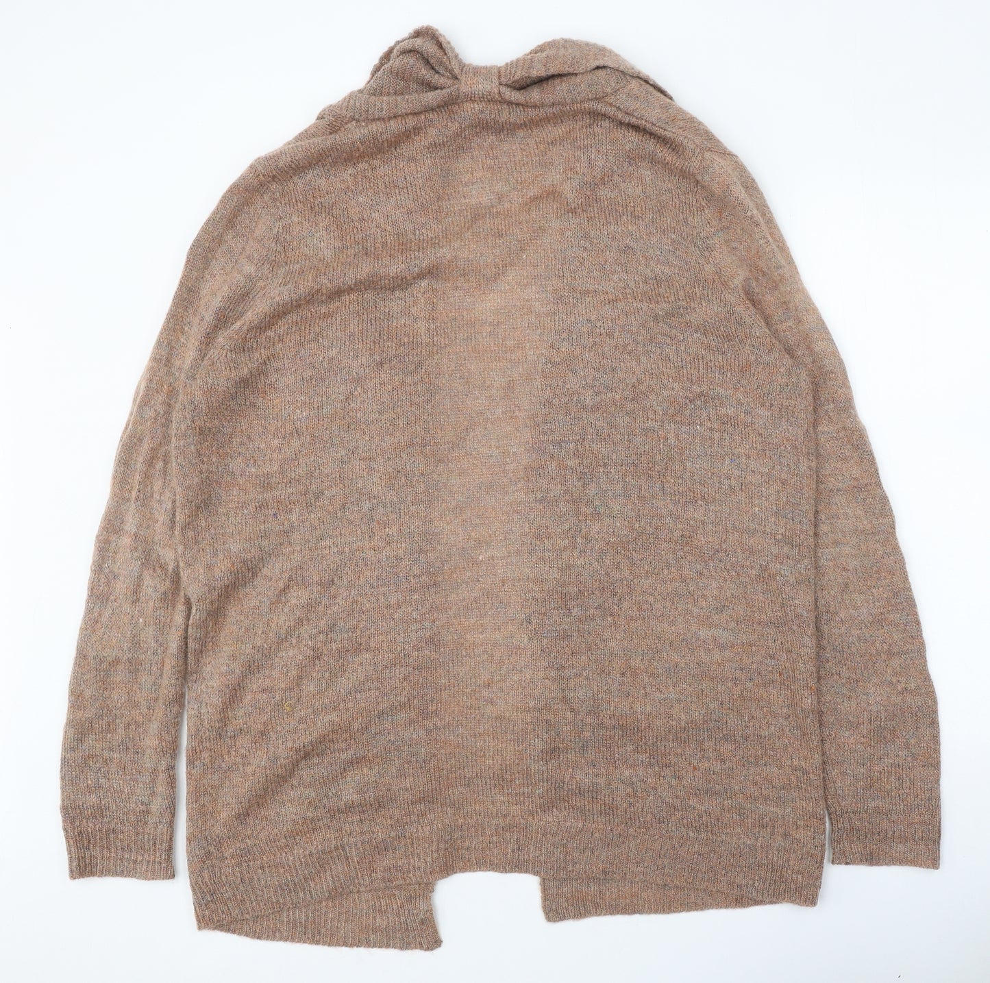 TU Womens Brown V-Neck Acrylic Cardigan Jumper Size XL