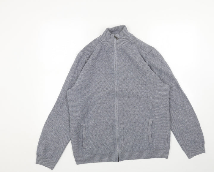 Marks and Spencer Mens Blue Jacket Size L Zip