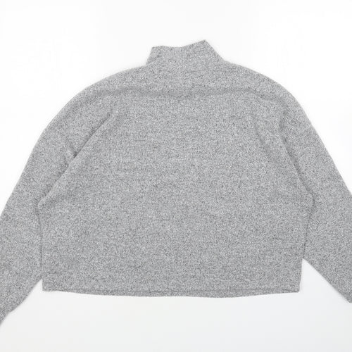 Primark Womens Grey High Neck Polyester Pullover Jumper Size S
