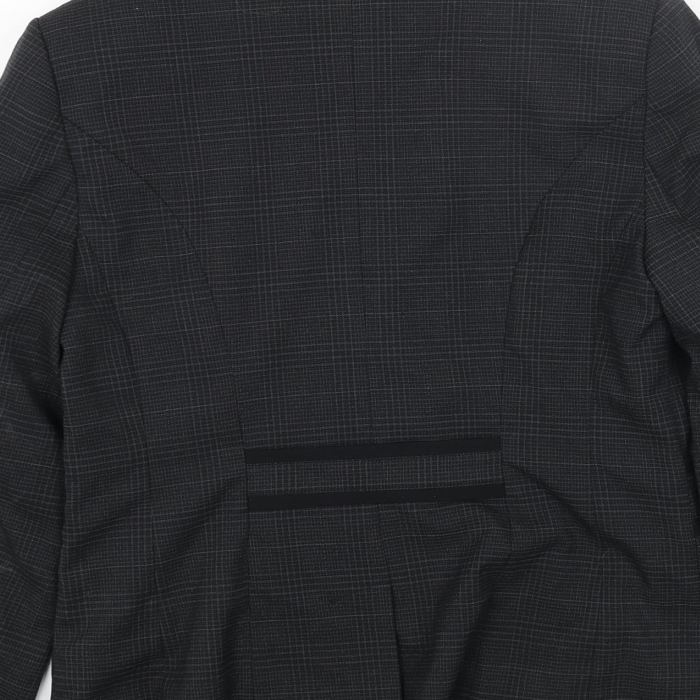 NEXT Womens Grey Polyester Jacket Blazer Size 16