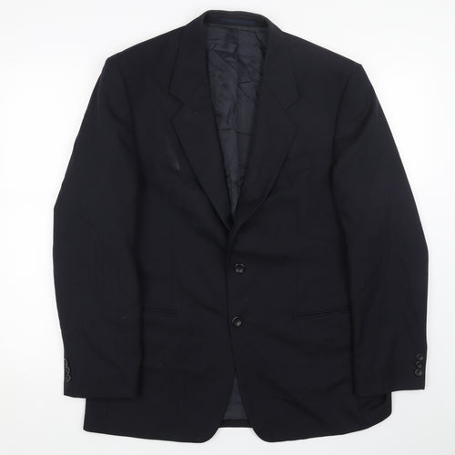 chatleys Mens Blue Viscose Jacket Blazer Size 40 Regular