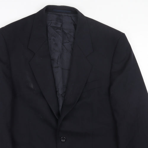 chatleys Mens Blue Viscose Jacket Blazer Size 40 Regular