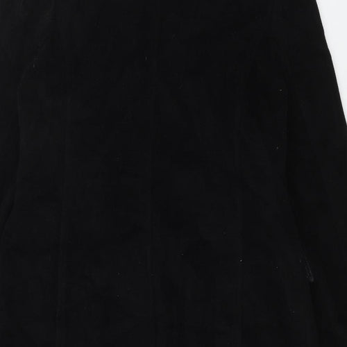 Preworn Womens Black Military Jacket Coat Size 14 Button