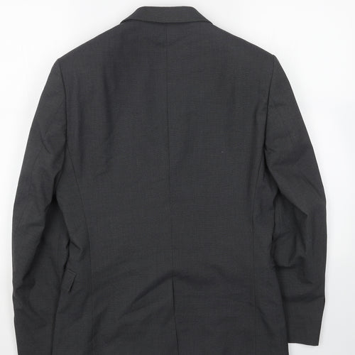 NEXT Mens Grey Polyester Jacket Blazer Size 36 Regular