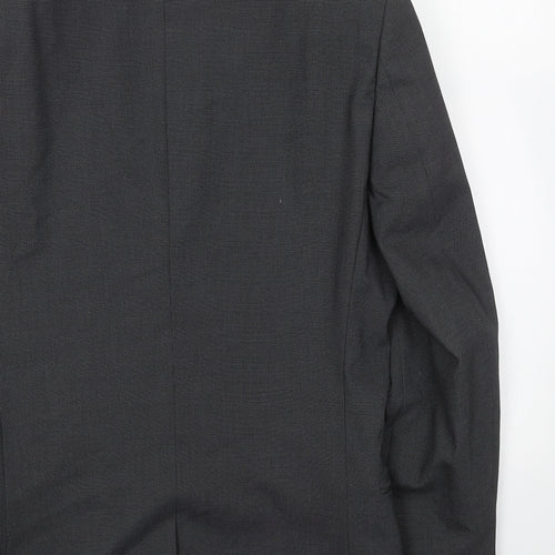 NEXT Mens Grey Polyester Jacket Blazer Size 36 Regular