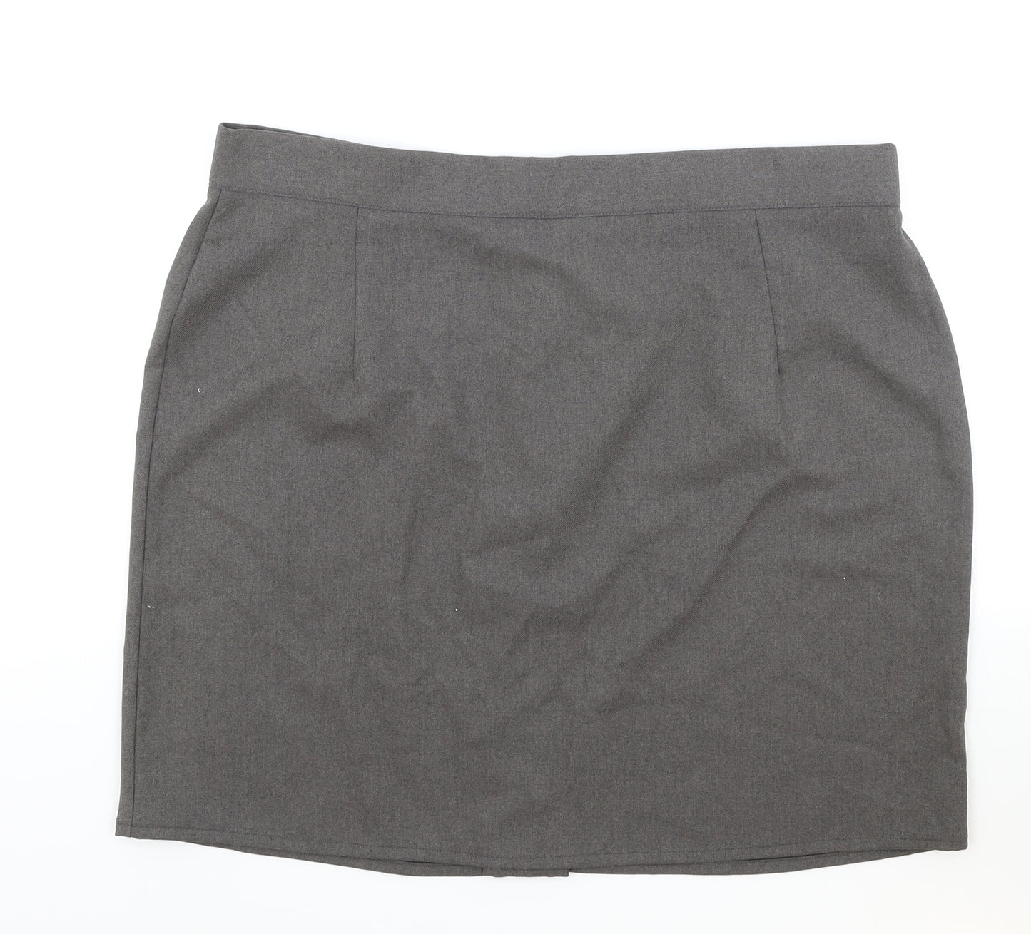 Zeco Womens Brown Polyester Straight & Pencil Skirt Size 8 Zip