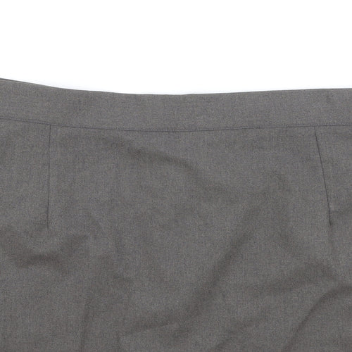 Zeco Womens Brown Polyester Straight & Pencil Skirt Size 8 Zip