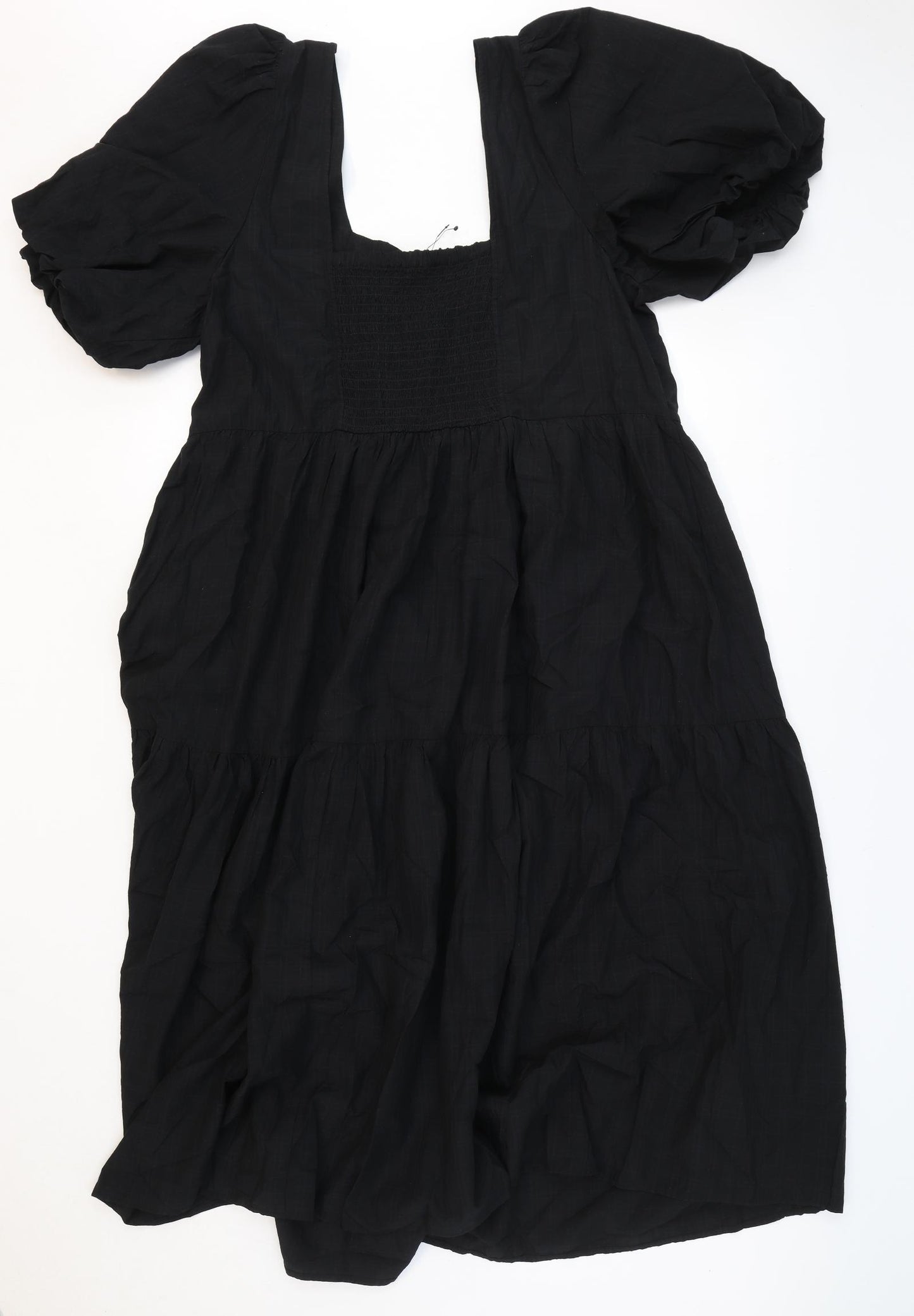 Marks and Spencer Womens Black Modal Maxi Size 20 Scoop Neck Pullover