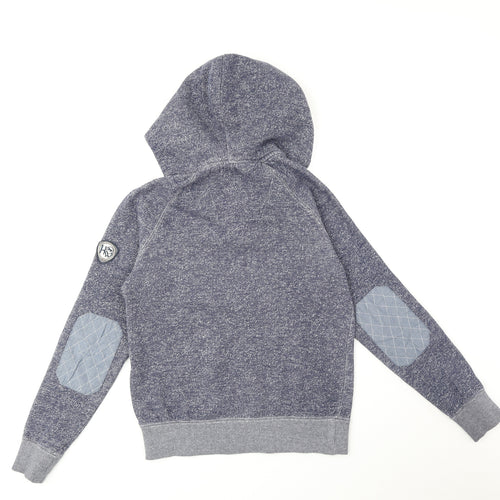 Horseware Womens Blue Cotton Pullover Hoodie Size 2XS Zip