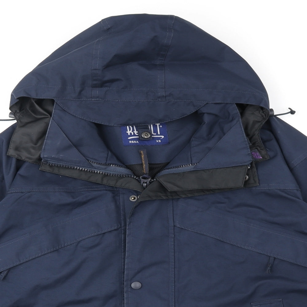 Result Mens Blue Windbreaker Jacket Size XS