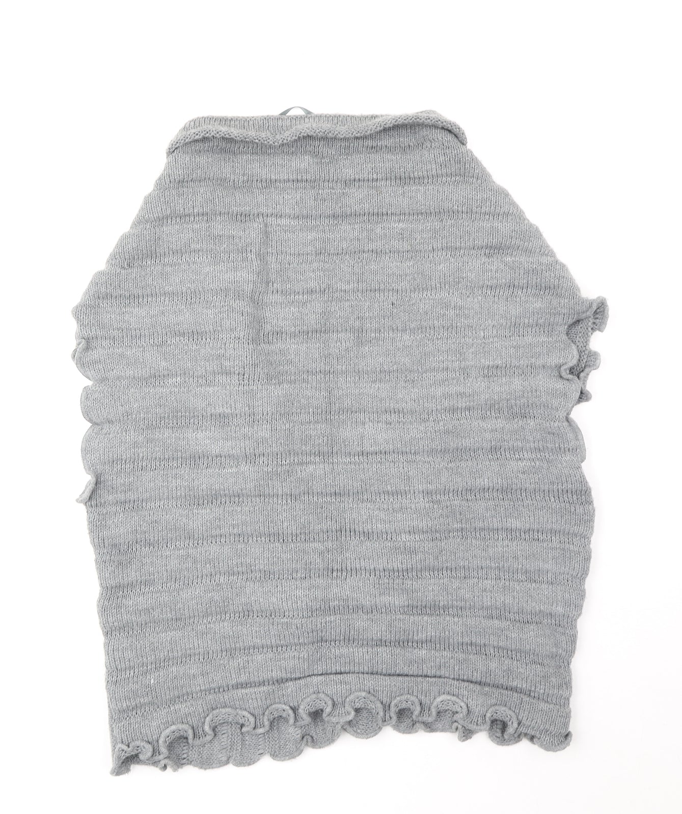 Preworn Womens Grey V-Neck Acrylic Cardigan Jumper Size M