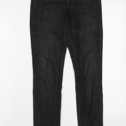 H&M Womens Black Cotton Skinny Jeans Size 25 in L32 in Regular Zip