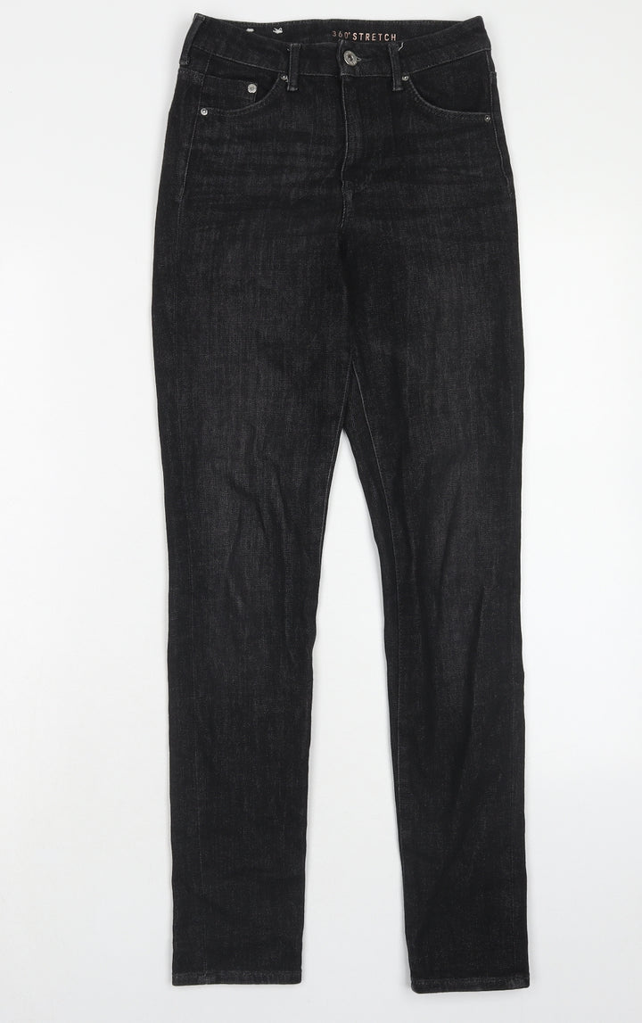 H&M Womens Black Cotton Skinny Jeans Size 25 in L32 in Regular Zip