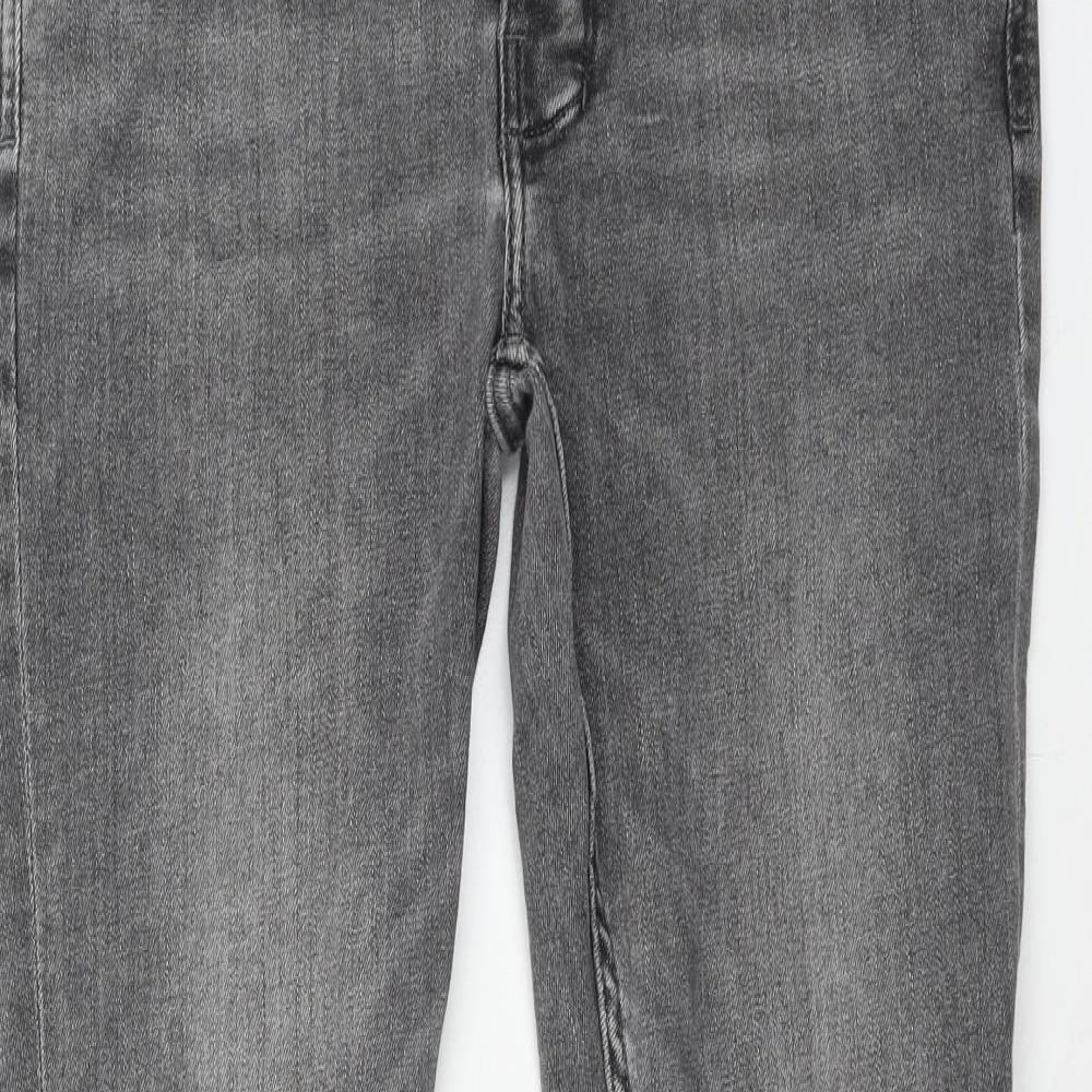 Denim & Co. Mens Grey Cotton Skinny Jeans Size 36 in L30 in Regular Zip