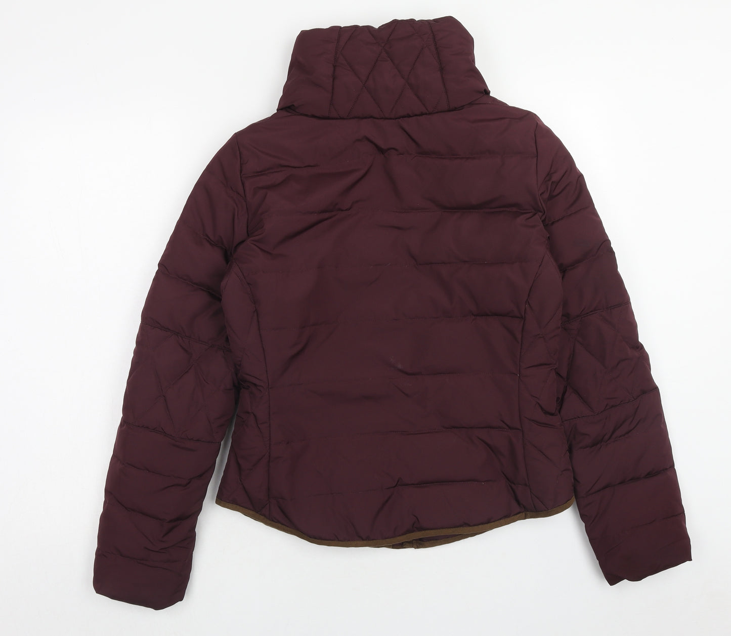 VERO MODA Womens Purple Puffer Jacket Jacket Size M Zip