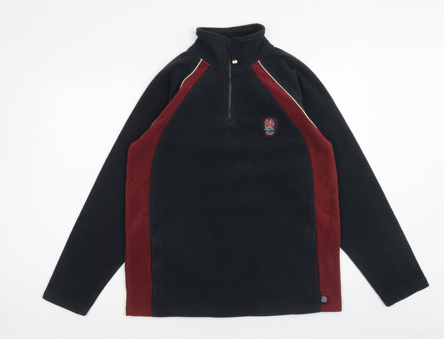 England Rugby Mens Blue Polyester Pullover Sweatshirt Size M