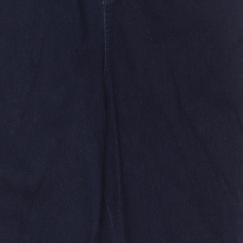 TU Womens Blue Cotton Skinny Jeans Size 20 Regular Zip