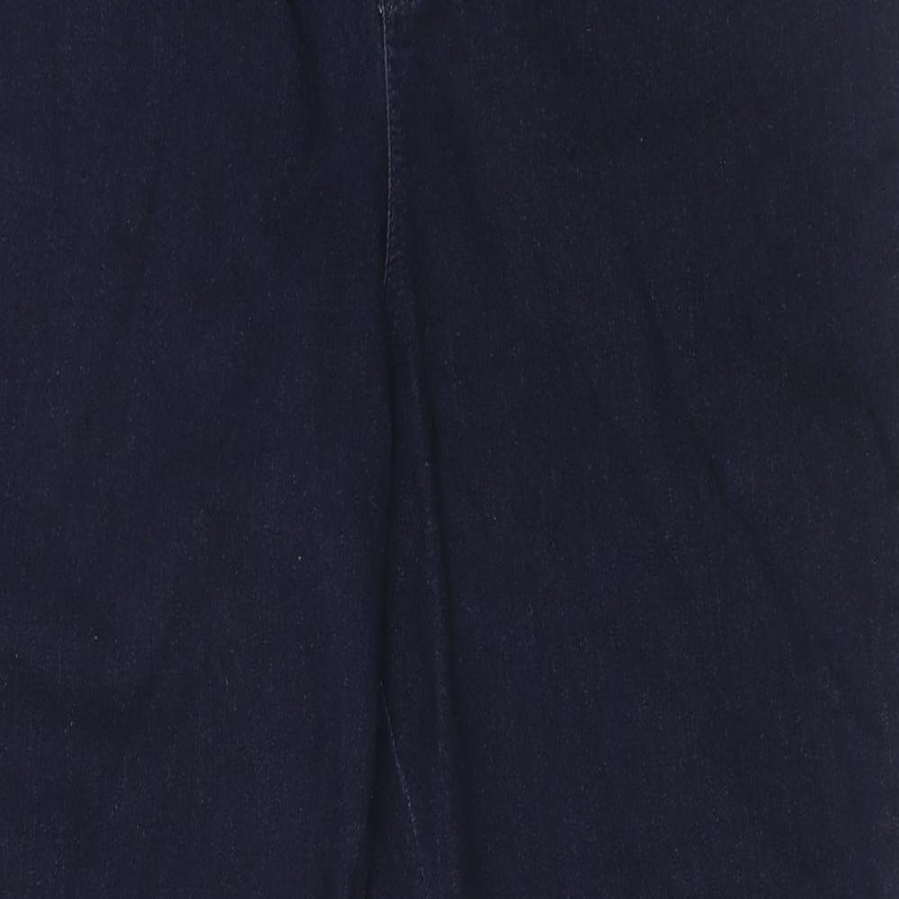 TU Womens Blue Cotton Skinny Jeans Size 20 Regular Zip