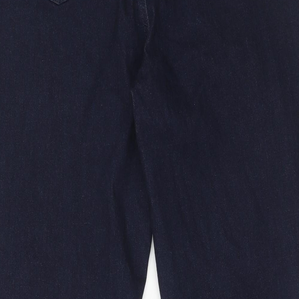 TU Womens Blue Cotton Skinny Jeans Size 20 Regular Zip