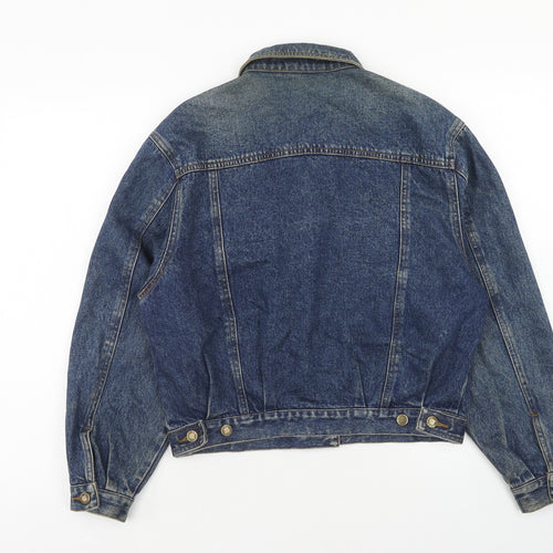 Miss Selfridge Womens Blue Jacket Size S Button