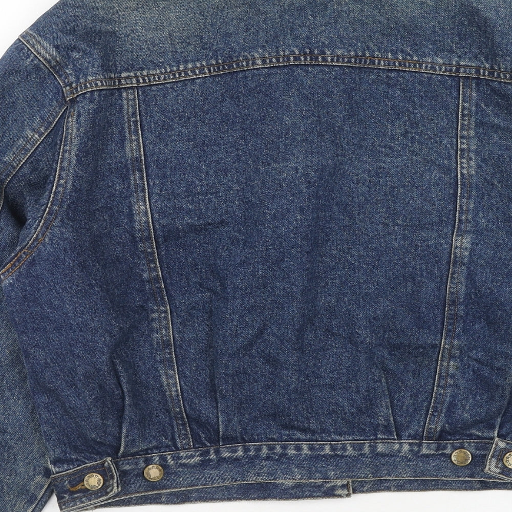 Miss Selfridge Womens Blue Jacket Size S Button