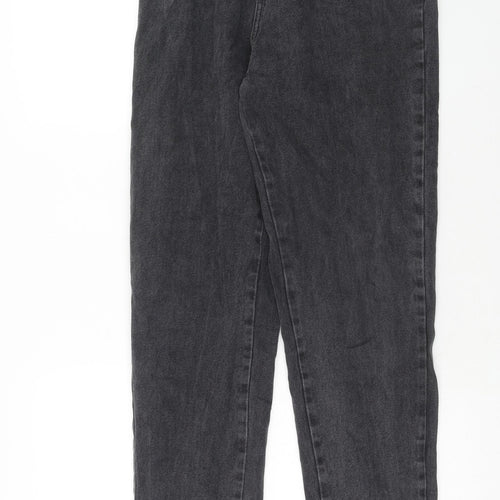 New Look Womens Black Cotton Skinny Jeans Size 10 Regular Zip