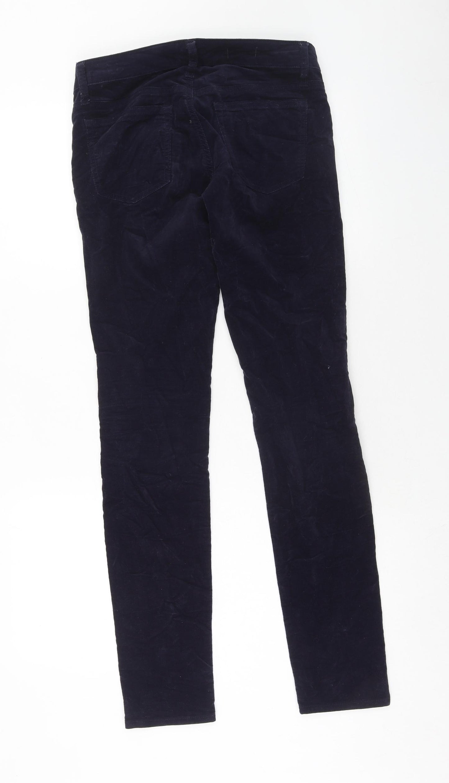 Gap Womens Blue Cotton Trousers Size 24 in Regular Zip