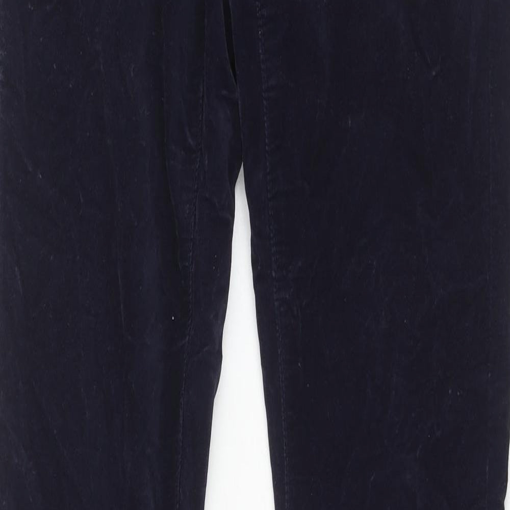 Gap Womens Blue Cotton Trousers Size 24 in Regular Zip