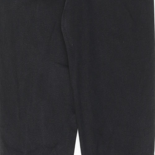 H&M Womens Black Cotton Straight Jeans Size 28 in Regular Button
