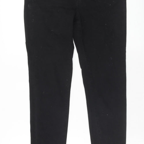 Denim & Co. Womens Black Cotton Skinny Jeans Size 12 L30 in Regular Zip