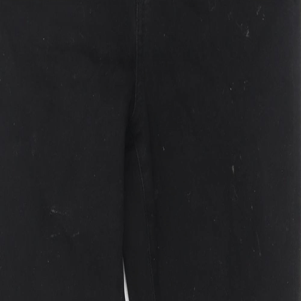 Denim & Co. Womens Black Cotton Skinny Jeans Size 12 L30 in Regular Zip