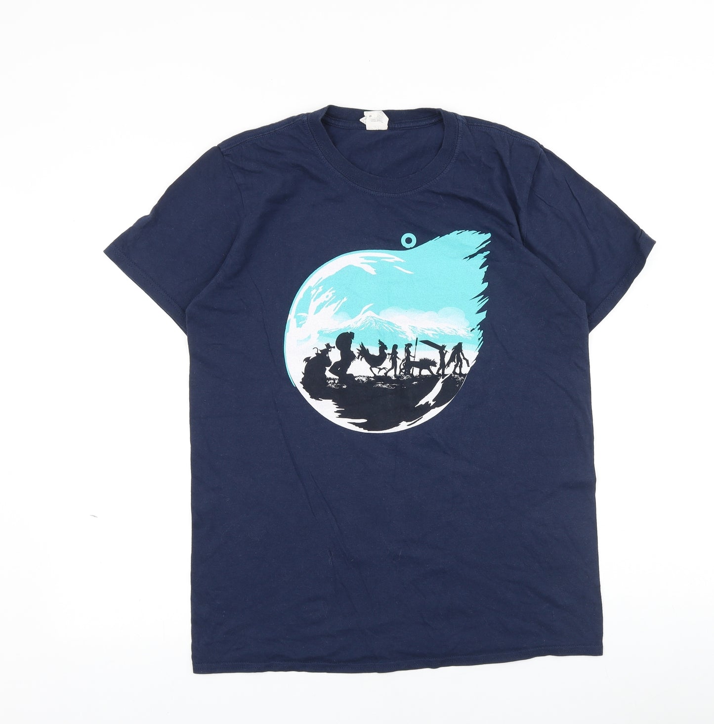 Gildan Mens Blue Cotton T-Shirt Size M Round Neck - League of Legends